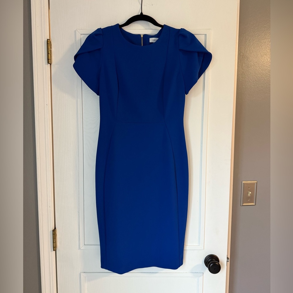 Calvin Klein Royal Blue Midi Dress